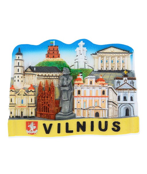 Magnetas Vilniaus koliažas su miesto objektais